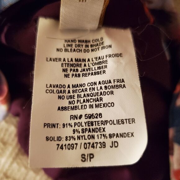 NWOT - BECCA Orchid Bloom One-Piece Swimsuit - Picture 11 of 12